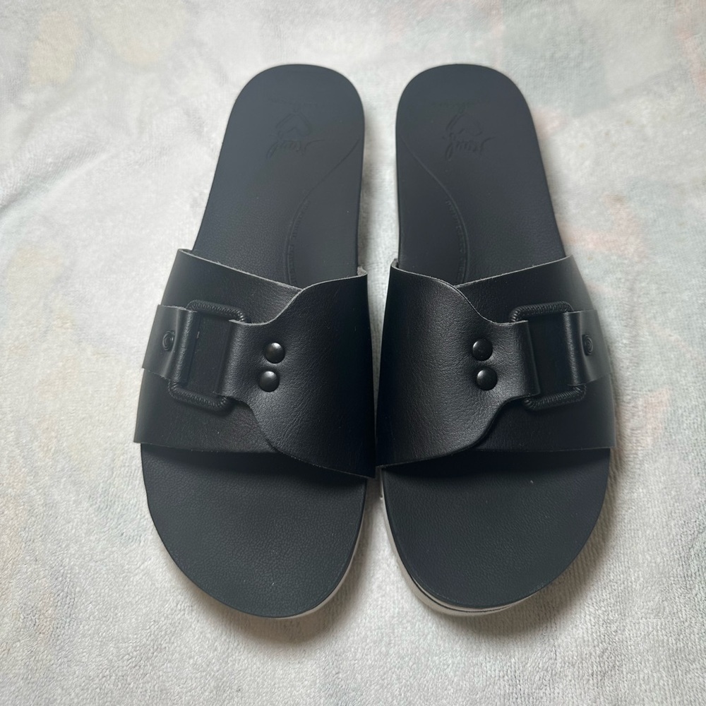 Reef Banded Horizon Buckle Slide Sandal Women's Size 9
